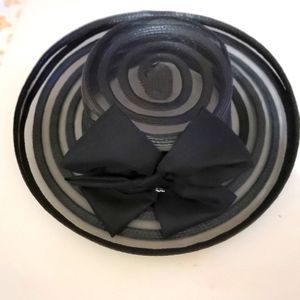 Black and Charcoal women fascinated hat